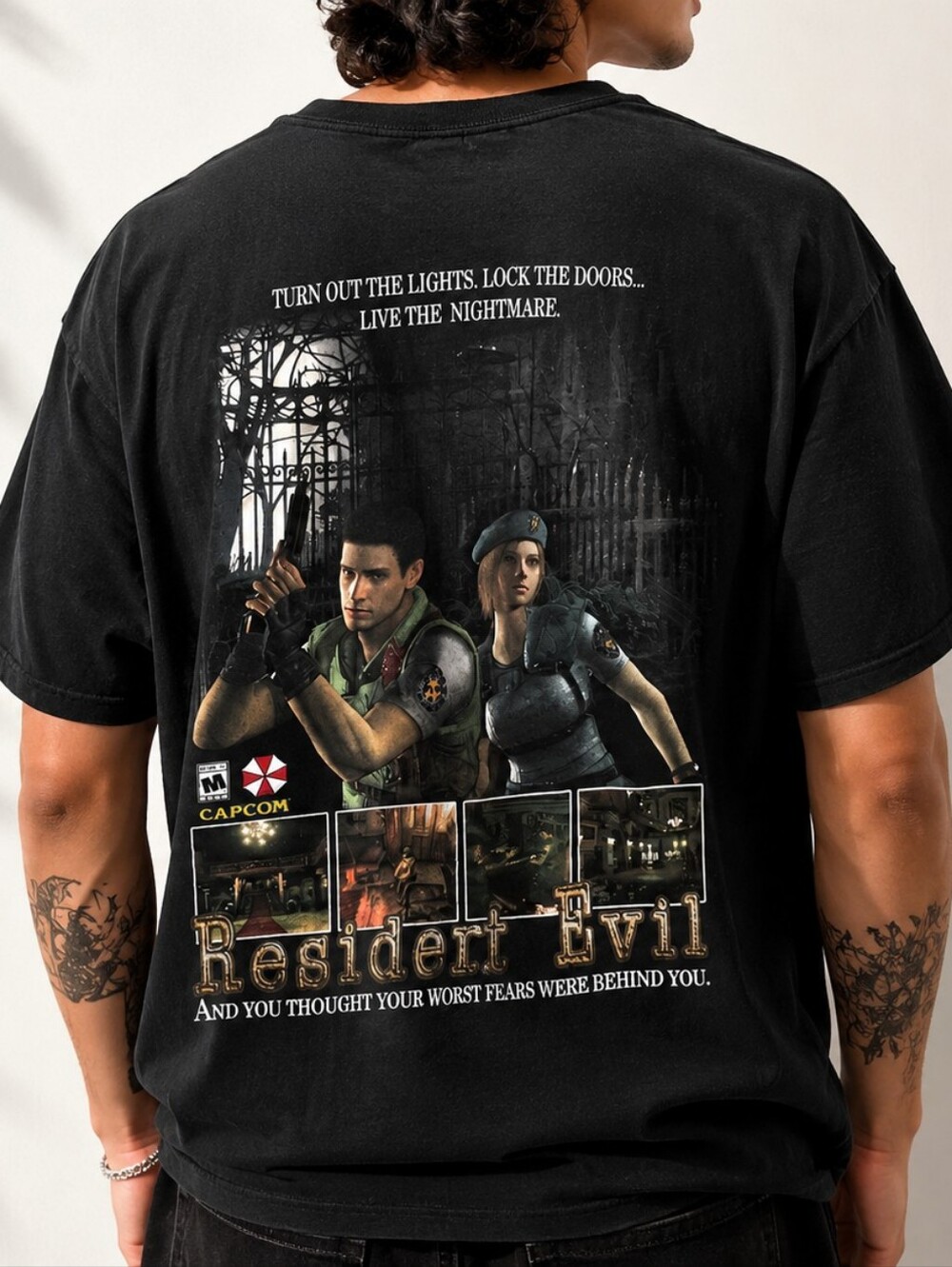 Graveyard Goods x Resident Evil “Biohazard” Graphic Tee – XL